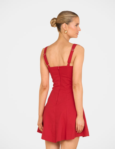 Ramona Plunge Mini Dress